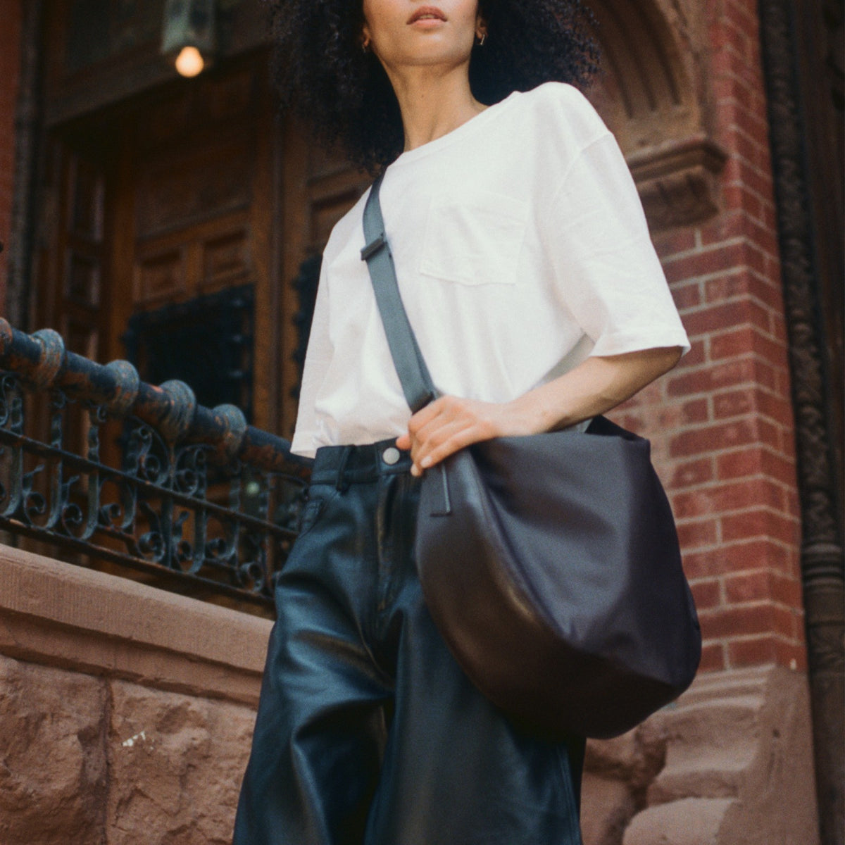 Luna Crossbody Recycled Nylon Black