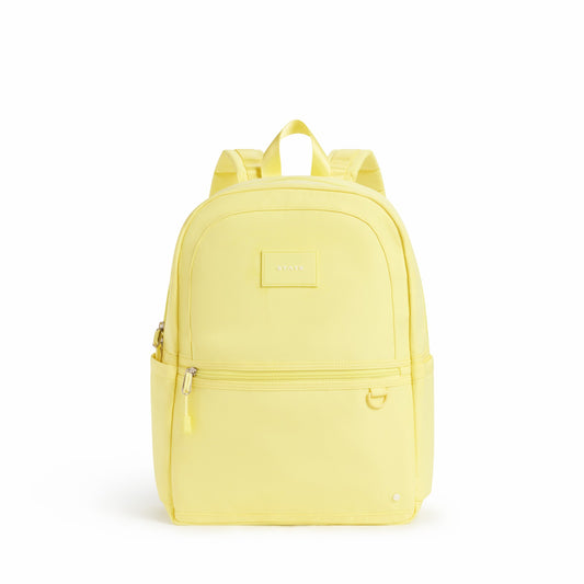 Kane Kids Travel Backpack Recycled Polyester Canvas Solids Butter Yellow