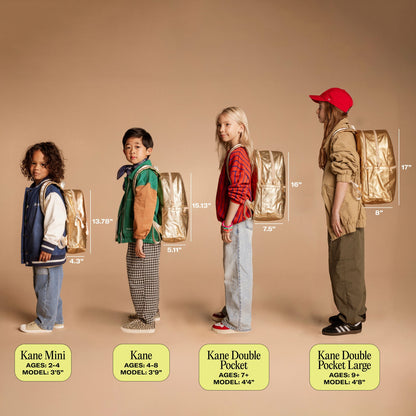 Kane Kids Travel Backpack Recycled Polyester Canvas Solids Bright Blue