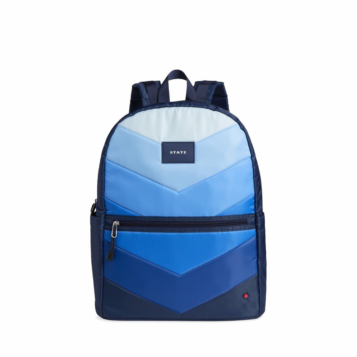 Kane Kids Large Backpack Nylon Chevron Puffer Blue