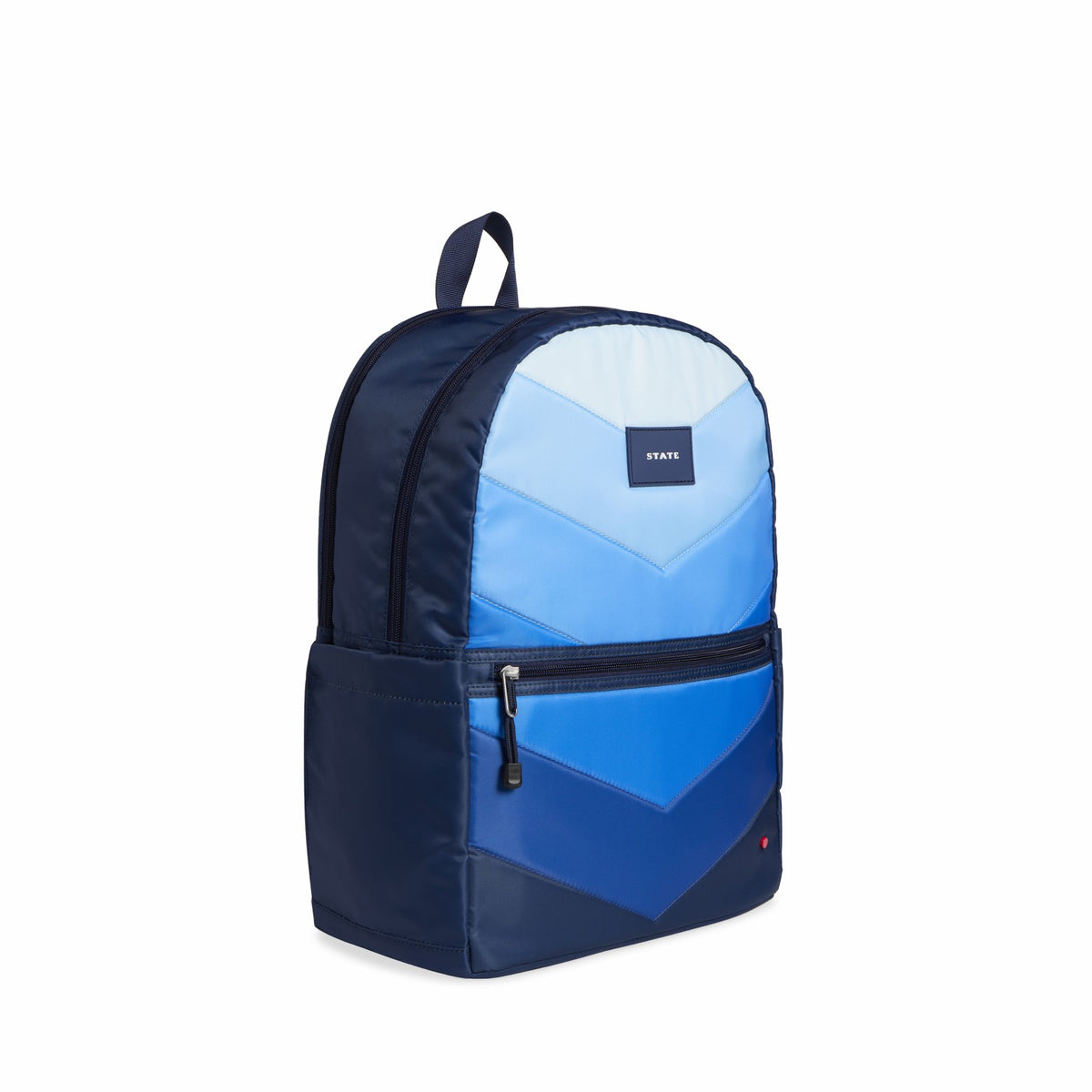 Kane Kids Large Backpack Nylon Chevron Puffer Blue