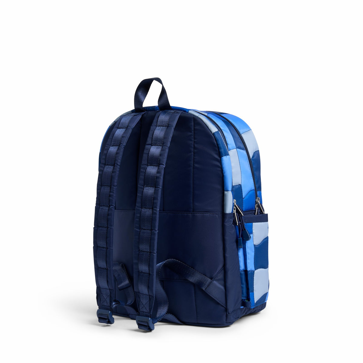 Kane Kids Large Backpack Nylon Puffer Blue Puffer Check