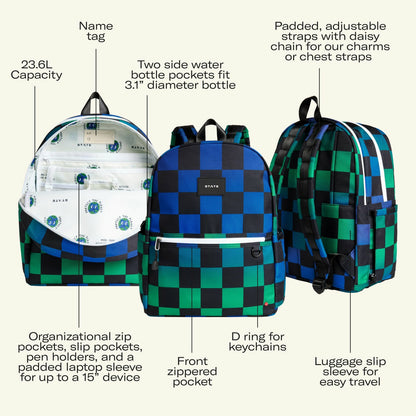 Kane Kids Double Pocket Recycled Polyester Canvas Navy
