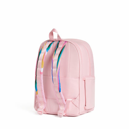 Kane Kids Double Pocket Backpack Recycled Poly Canvas Paint Wave