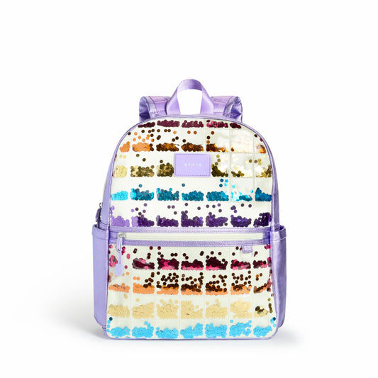 Kane Kids Backpack Lilac Quilted Sequins