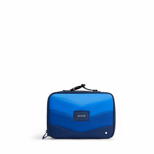 Rodgers Lunch Box Nylon Puffer Blue Chevron