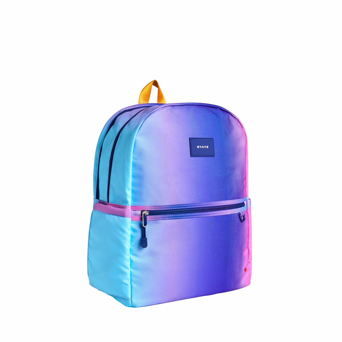 Kane Kids Large Backpack Recycled Poly Canvas Blue/Pink Gradient