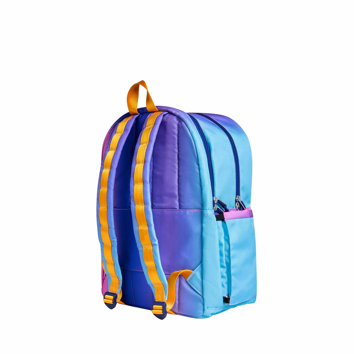 Kane Kids Large Backpack Recycled Poly Canvas Blue/Pink Gradient