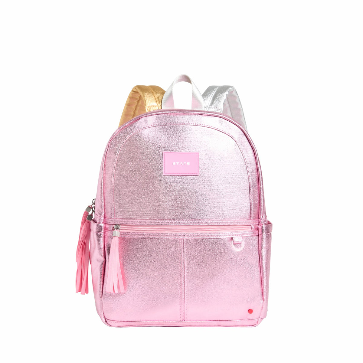 Kane Kids Travel Backpack Metallic Pink/Silver