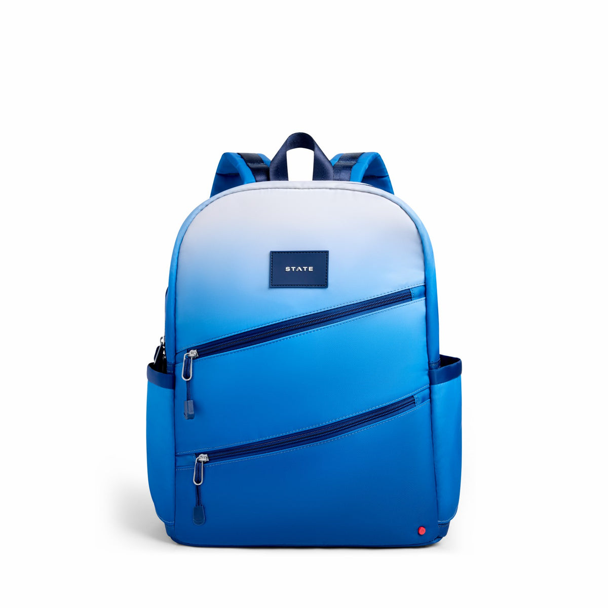 Kane Kids Double Pocket Nylon Blue Gradient Diagonal Zipper