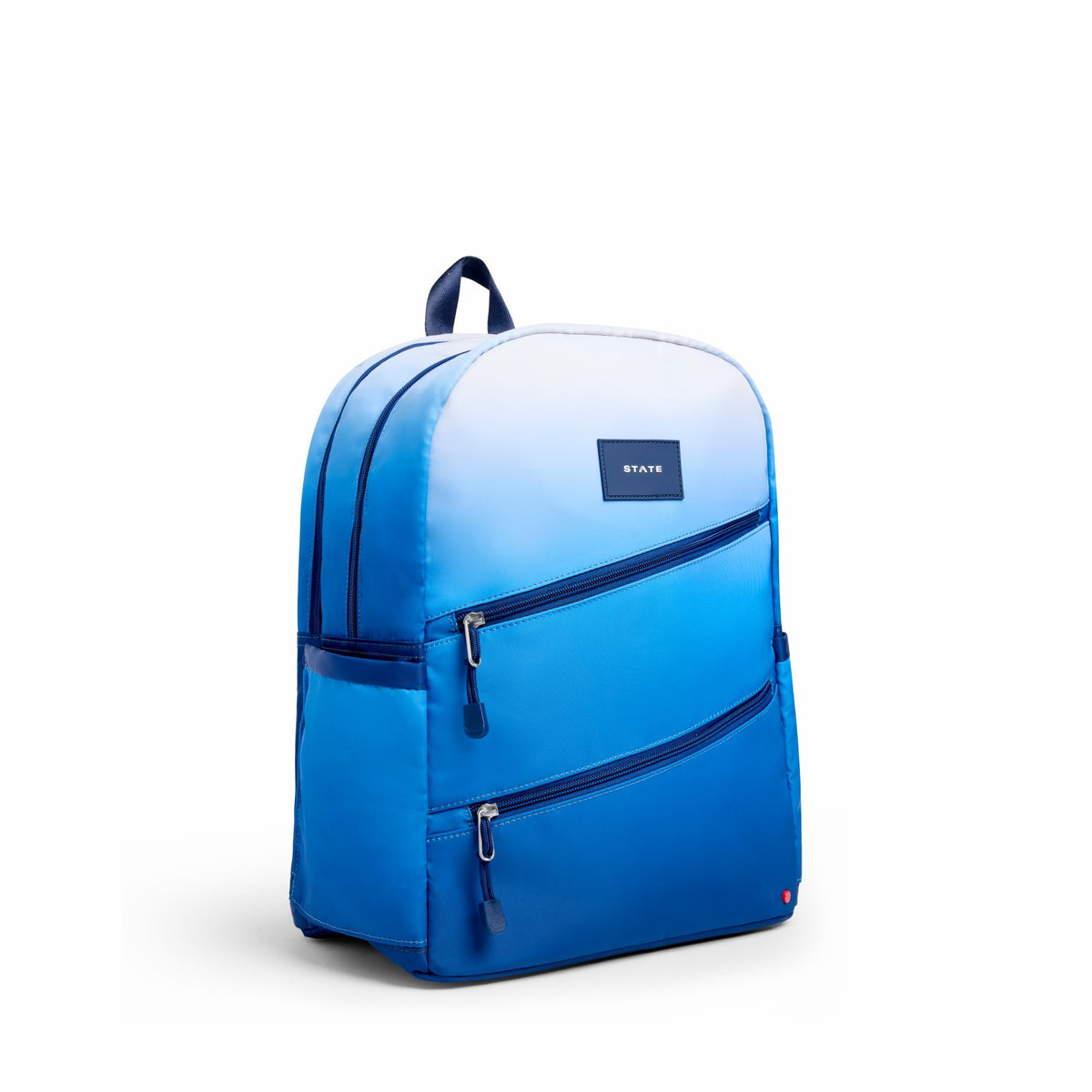 Kane Kids Double Pocket Nylon Blue Gradient Diagonal Zipper