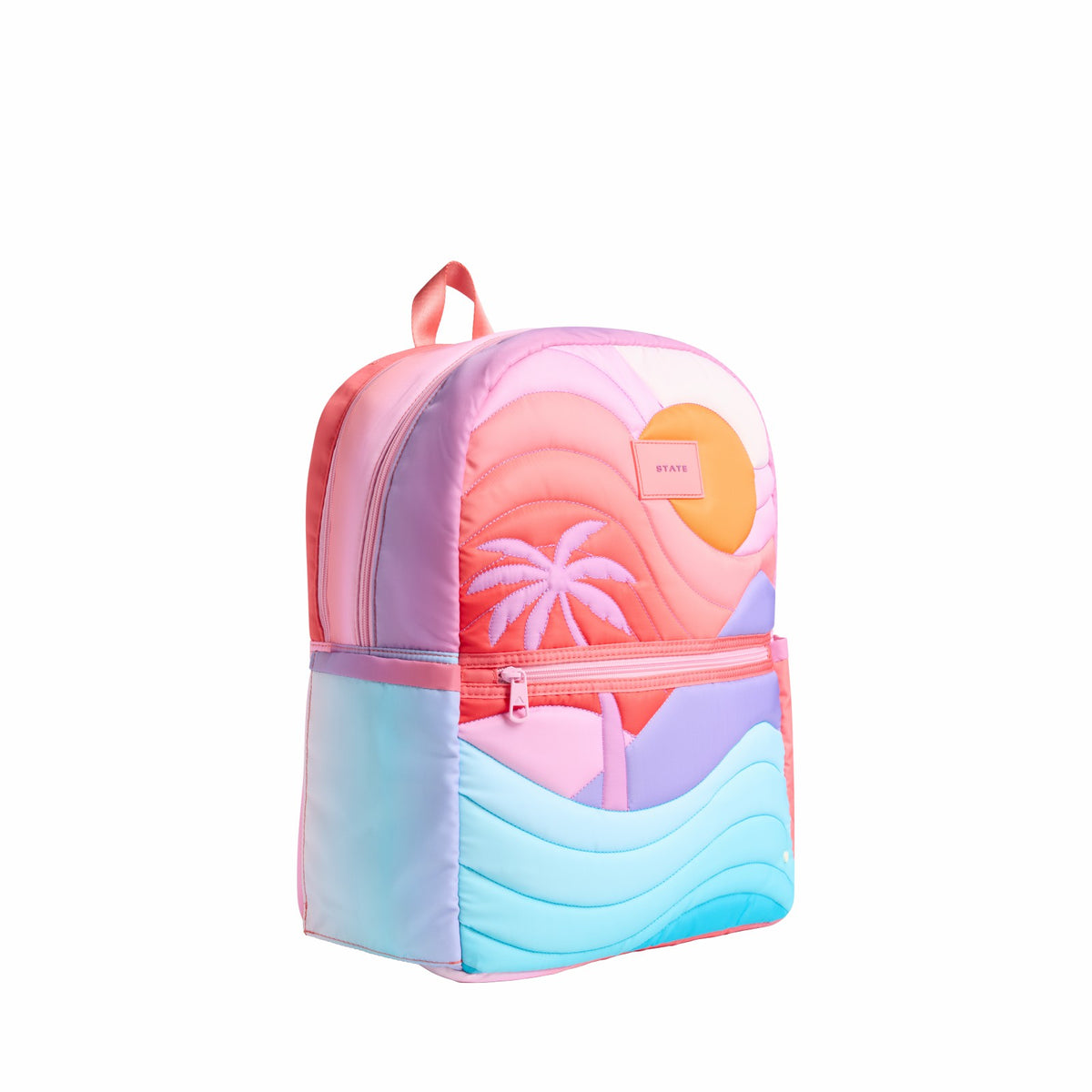 Kane Kids Large Backpack Nylon Puffer Sunset
