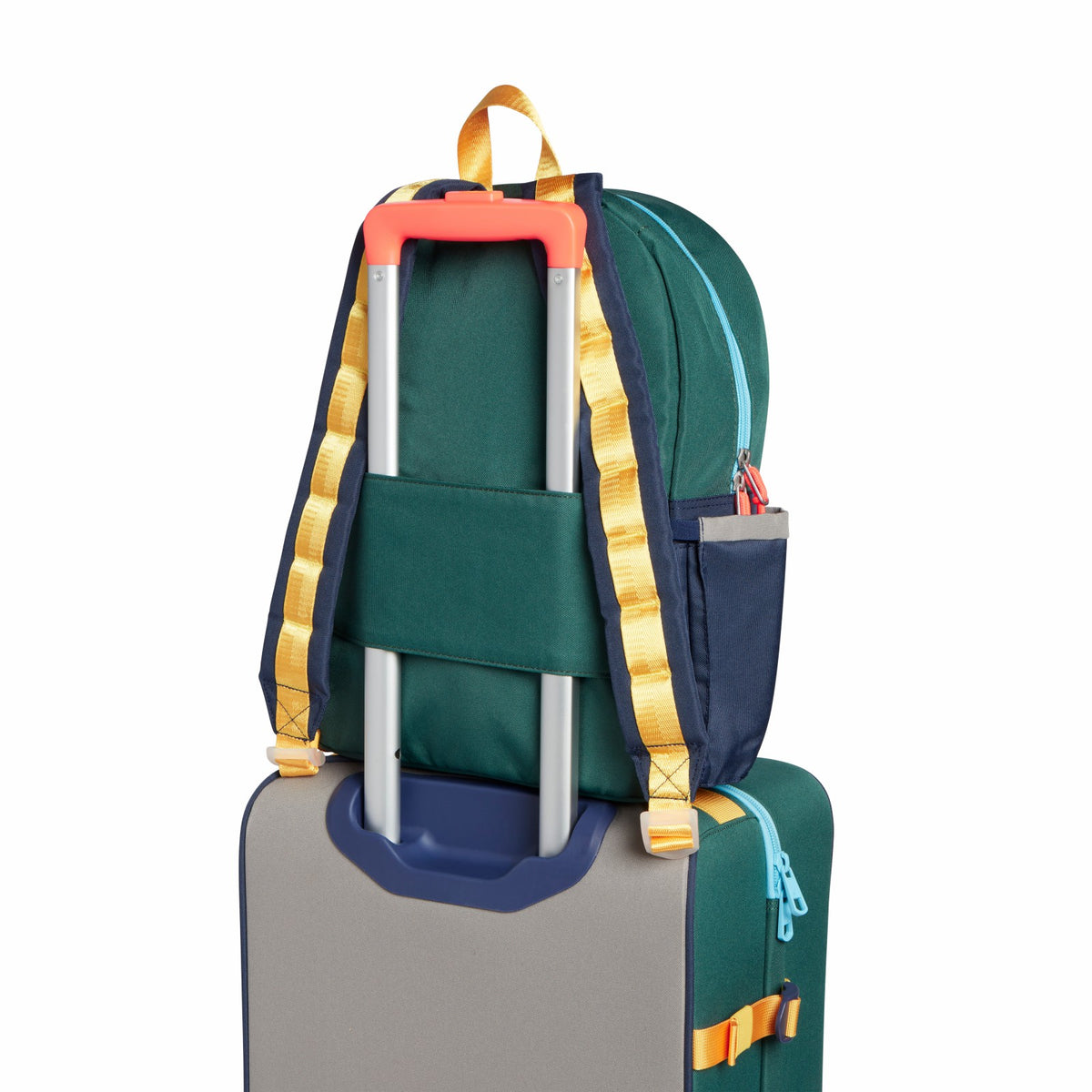 Kane Kids Backpack Polyester Canvas Green/Navy