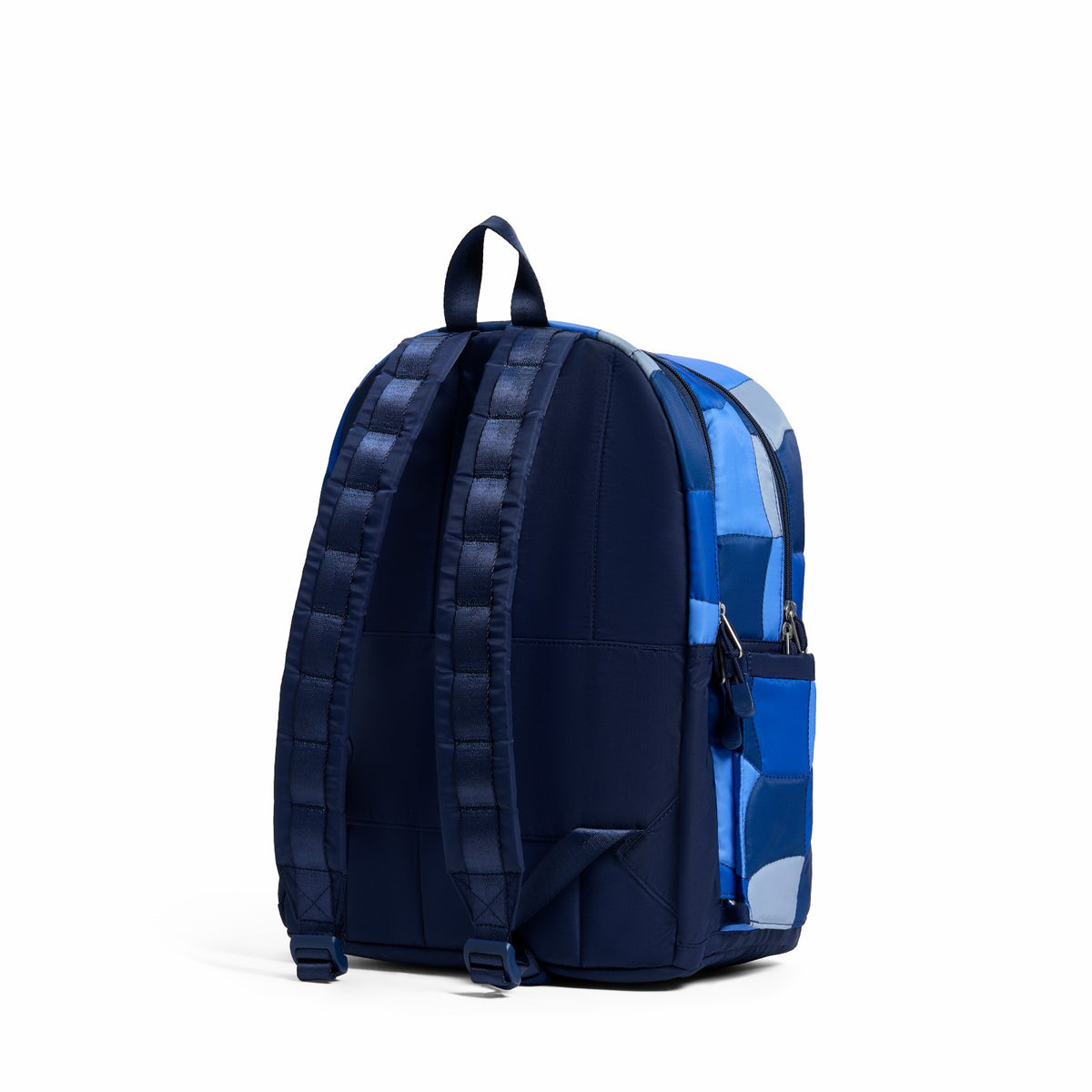 Kane Kids Double Pocket Nylon Puffer Blue Puffer Check
