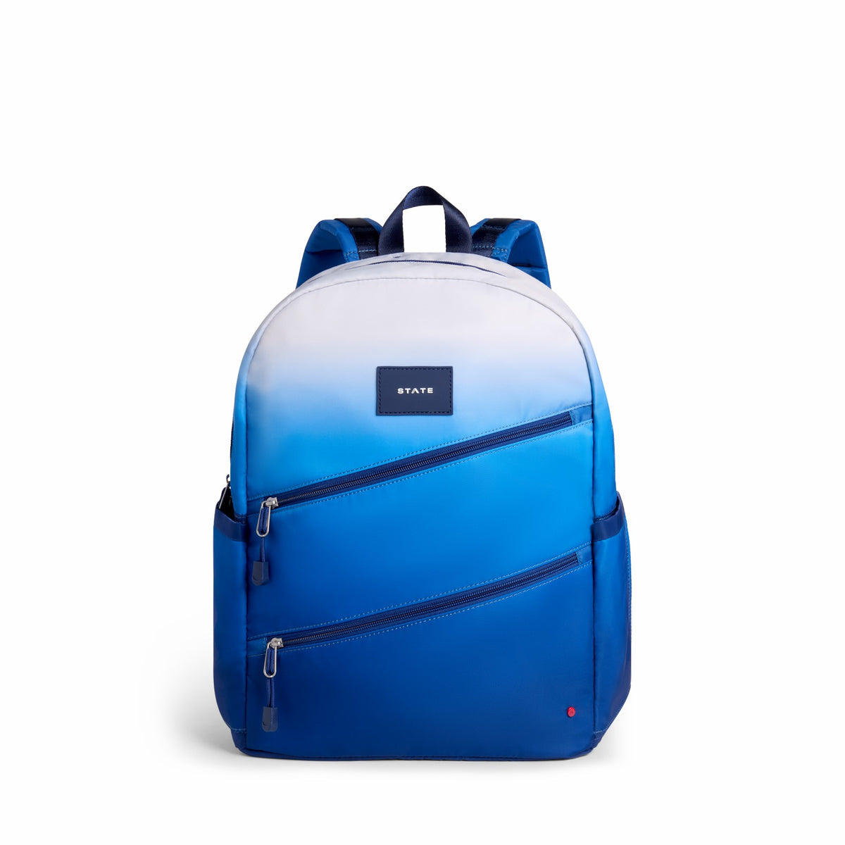 Kane Kids Large Backpack Nylon Blue Gradient Diagonal Zipper