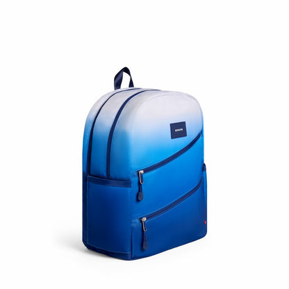 Kane Kids Large Backpack Nylon Blue Gradient Diagonal Zipper