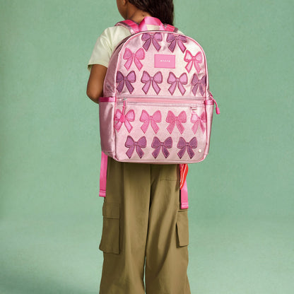 Kane Kids Backpack Metallic Patchwork Bows